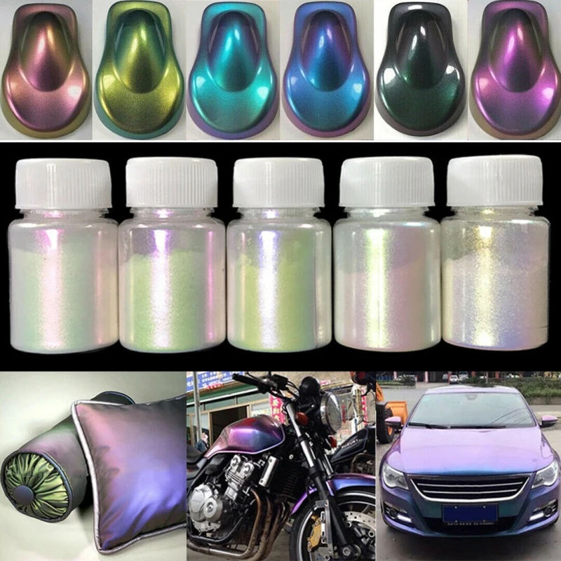 

Chameleon Pigment Acrylic Paint Powder Coating For Car Painting Automotive Chameleon 10g Powder Crafts Nail Decorations Art