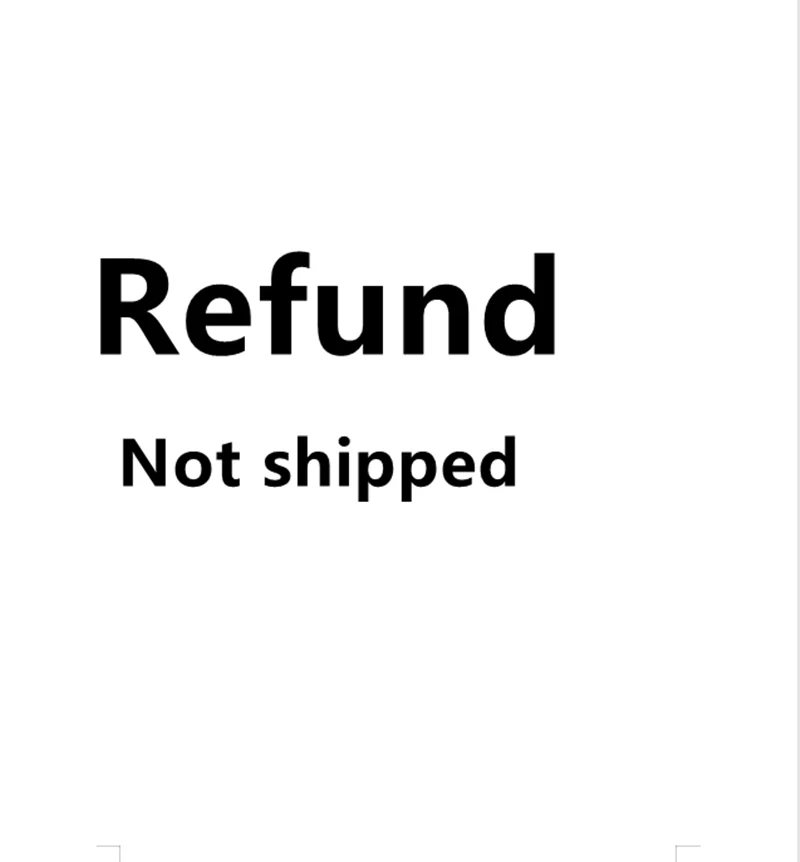 

This link is for buyer's refund, we will not send any products, please do not buy it