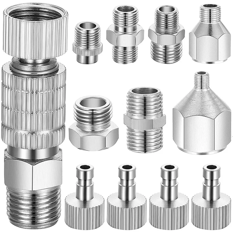 

13 шт. адаптер для аэрографа набор включает в себя быстрый релиз Аэрограф отключения муфты с адаптер для аэрографа набор для аэрографа