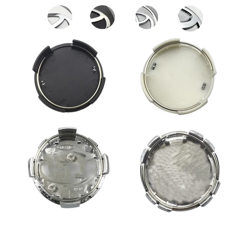 4 шт. 57 мм 62 с наружной резьбой черный серебристый цвет Центральная втулка колеса