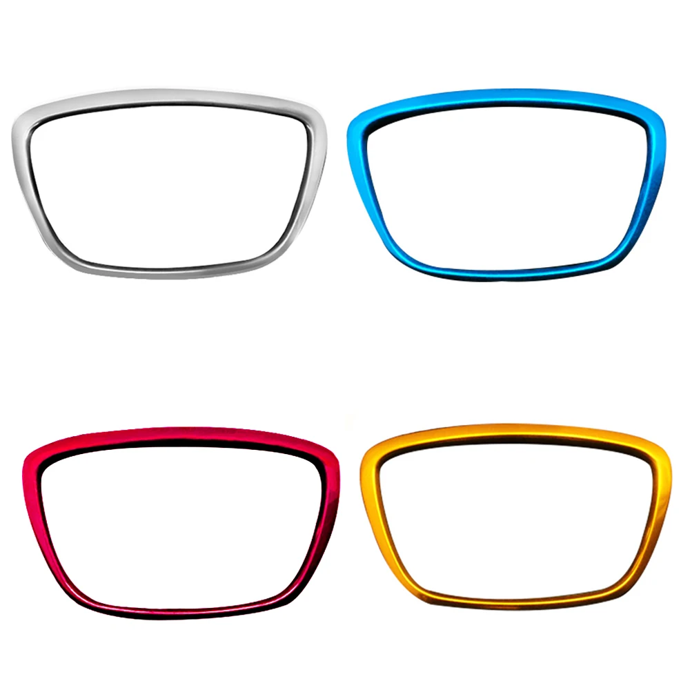 Синий 3D рулевое колесо крышка рулевого колеса кольцо Стикеры для Audi A6L A4L A3 A8 Q3 Q5 Q7