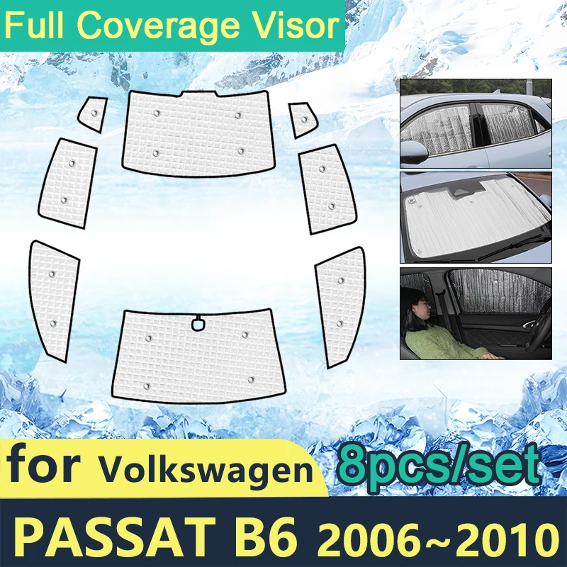 

Full Cover Sunshades For Volkswagen VW Passat B6 2006~2011 Saloon Sedan Car Sun Windshields Side Window Visor Shaby Accessories