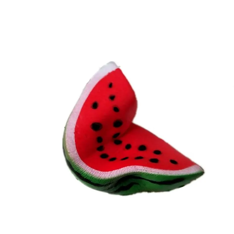 

Children's Decompression Toy Watermelon Kawaii Super Slow Squeeze Soft Elastic Simulation Fruit Model Funny Pinch Toy 14.5*7*3cm