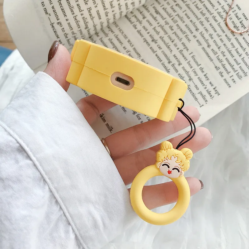 Для AirPods 2 Чехол милый мультяшный Сейлор Мун чехол для наушников Apple Airpods мягкий