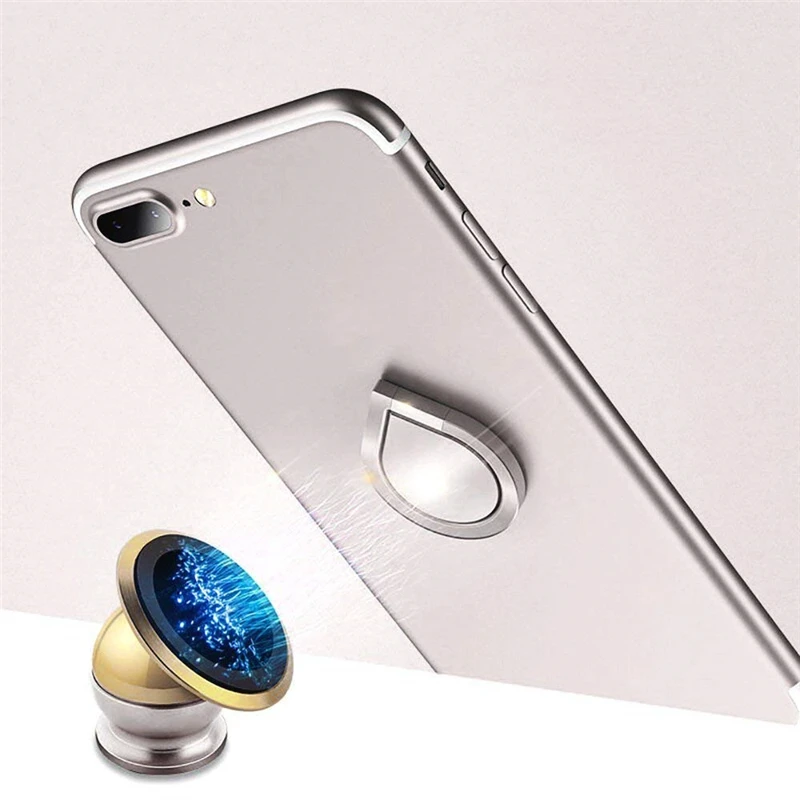 Вращающийся на 360 градусов Магнитный держатель в виде кольца палец рукоятка