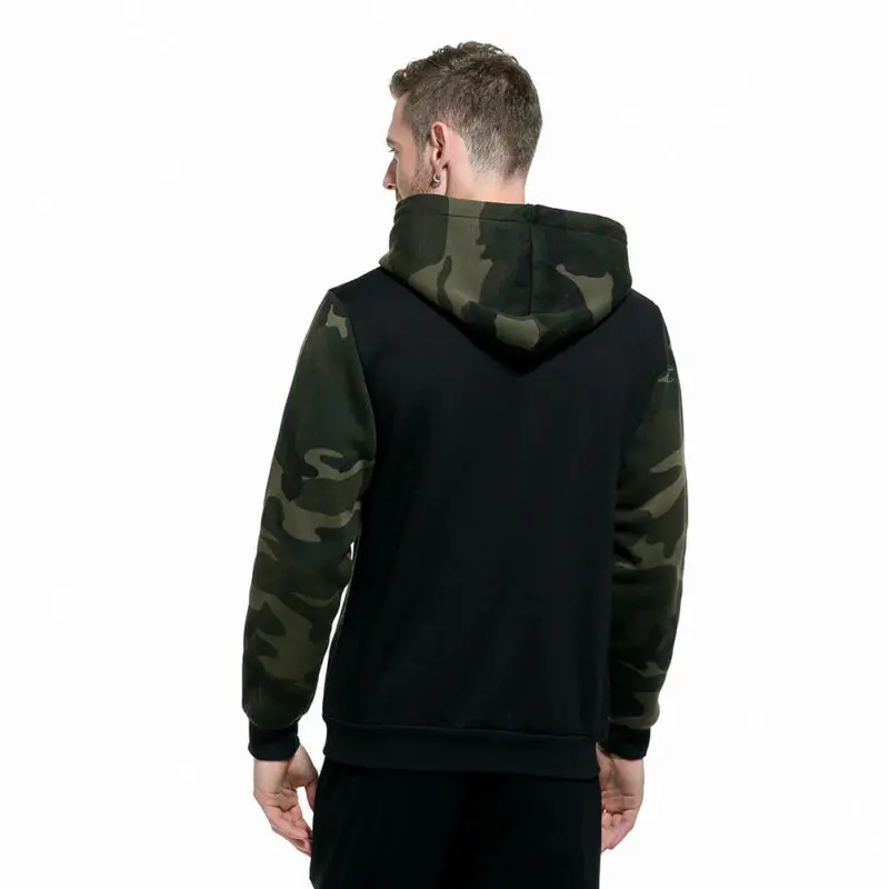 

Men's Gym Thin Warm Hoodie Long Sleeve Hooded Sweatshirt Coat Jacket Outwear Jumper Winter Fitness Tops