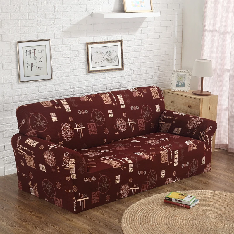 1/2/3/4 Seater Stretch Sofa Covers Couch Cover Elastic Slipcover Protector | Дом и сад