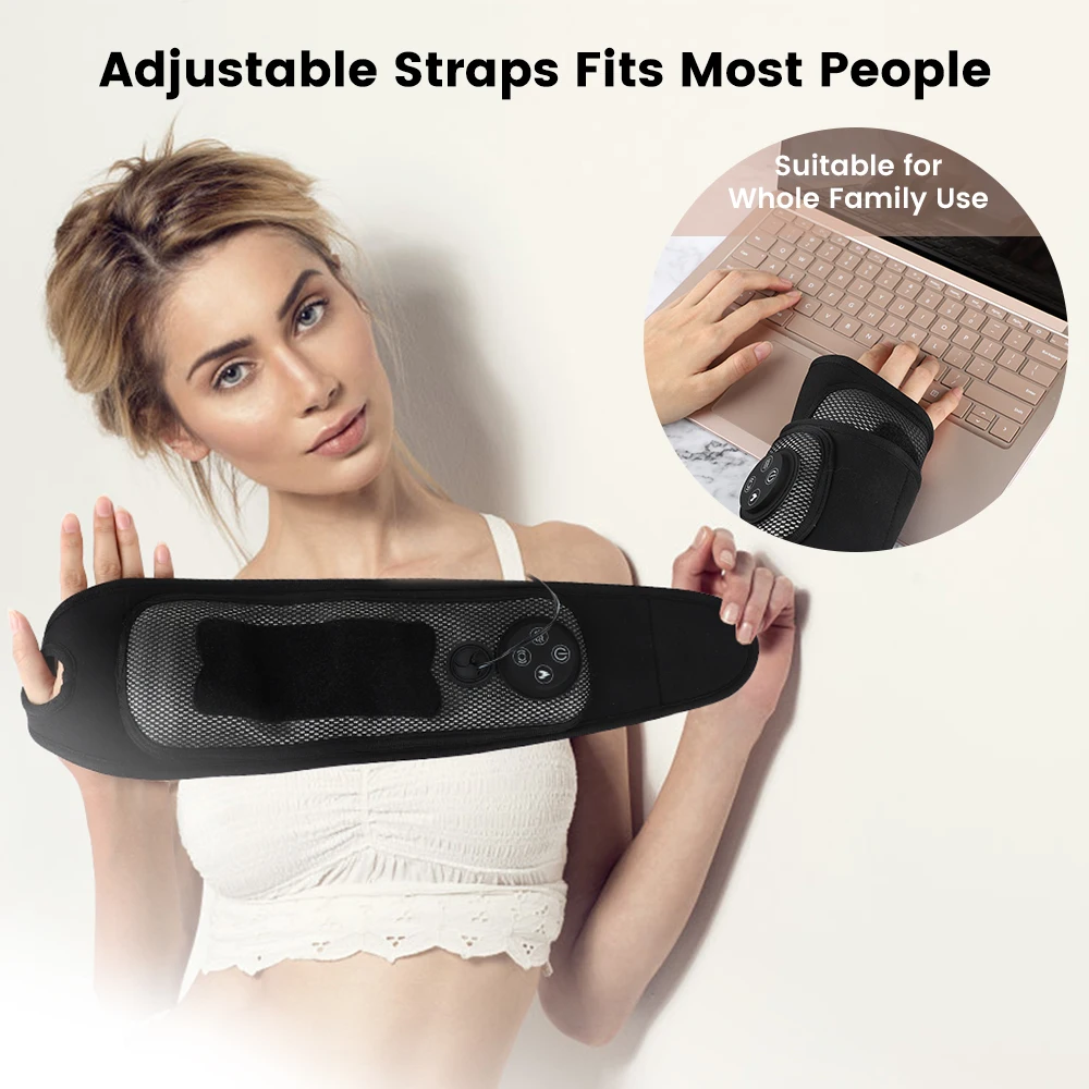 

Smart Electric Wrist Massager Multifunctional Vibration Compression Air Heating Brace Hand Pain Relief Relaxation Treatments