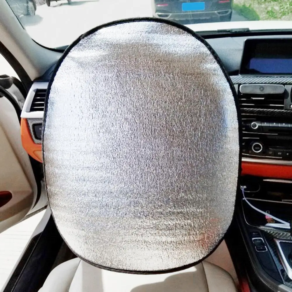 

Summer Car Steering Wheel UV Resistant Sun Shades Sunscreen Insulation Cover
