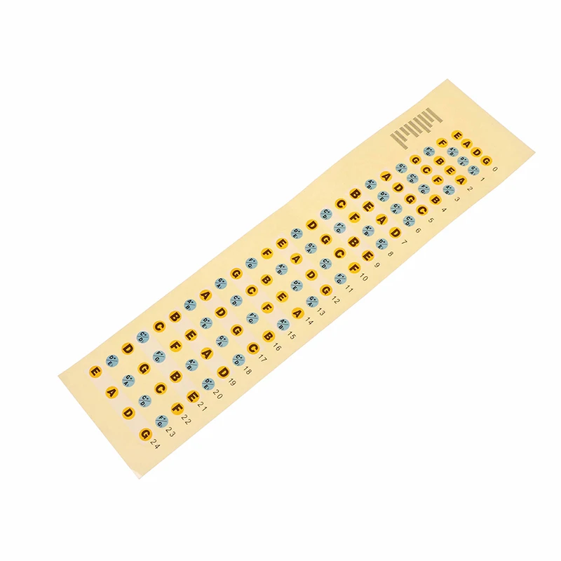 Рино укулеле наклейка с картой наклейки ладами для начинающих тренировочные