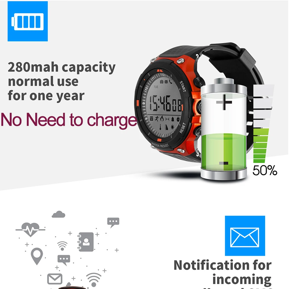 Смарт-часы TimeOwner спортивные IP68 водонепроницаемые с шагомером напоминанием о