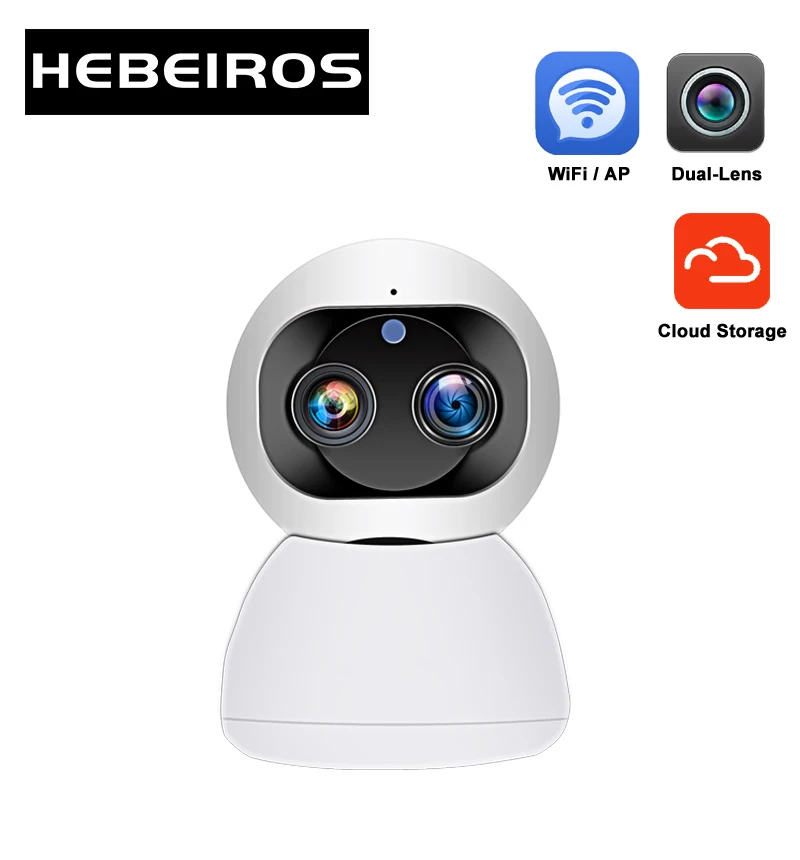 Hebeiros 1080P 2MP зум-объектив Беспроводная облачная IP Wifi камера автоматическое
