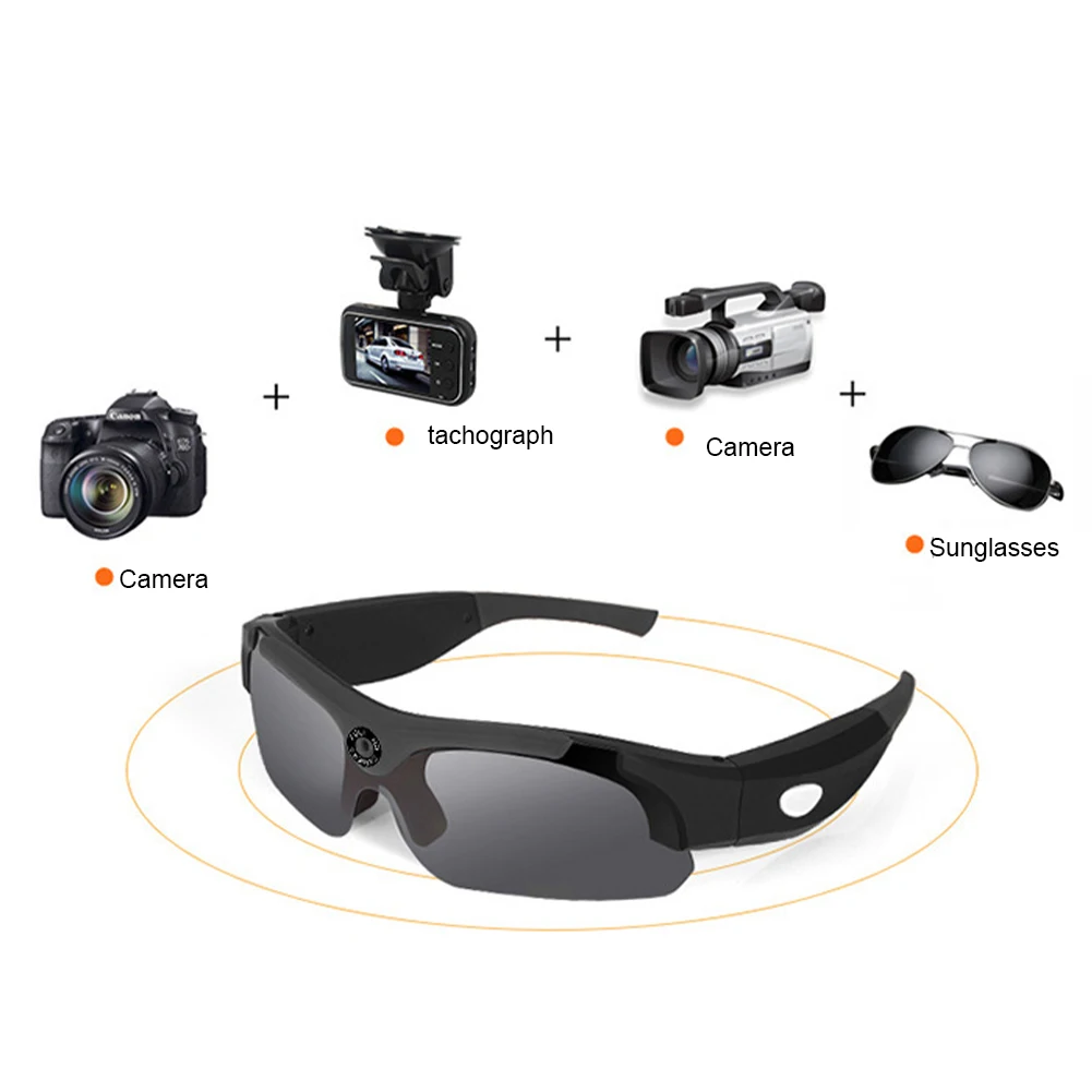 Спортивные солнцезащитные очки видеорегистратор мини 1080P HD камера шпионские DVR USB