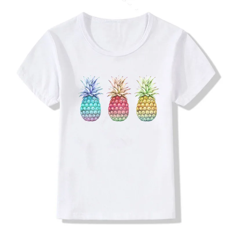 Забавная детская футболка с рисунком арбуза милые топы для мальчиков и девочек