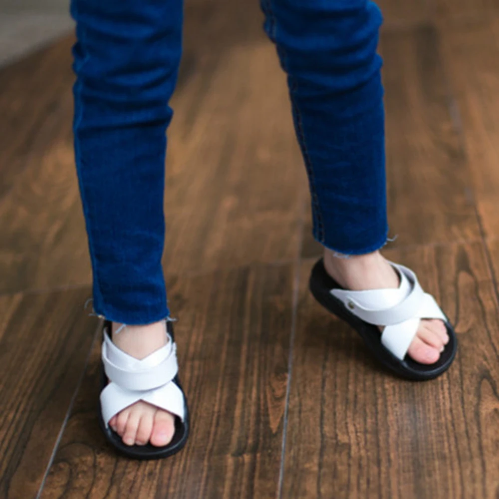 

Summer Children Breathable Bottom Sandals Kids Dual-purpose Flat Sandals Boys Girls Flats Beach Shoes Children Shoes