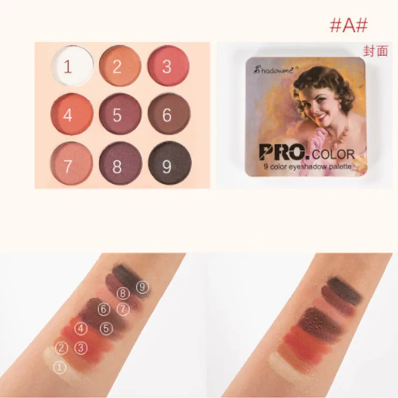 A Matte Eyeshadow Palette Nude Minerals Professional Eye Shadow Powder Pigment Cosmetic Waterproof Matte Makeup Eyeshadow Pallete - Цвет: A