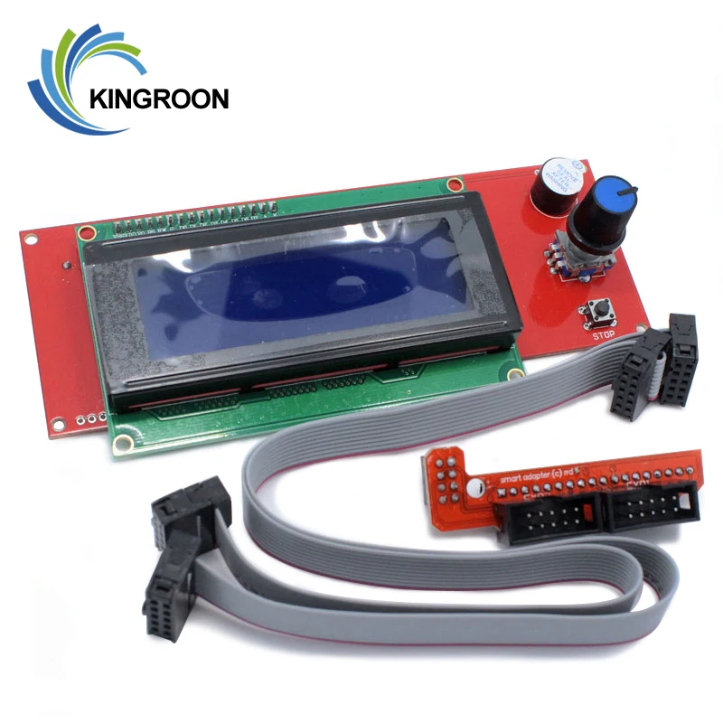 2004 LCD 3D принтер Reprap Smart Control ler плата Ramps 1 4 ЖК дисплей управление смарт адаптер