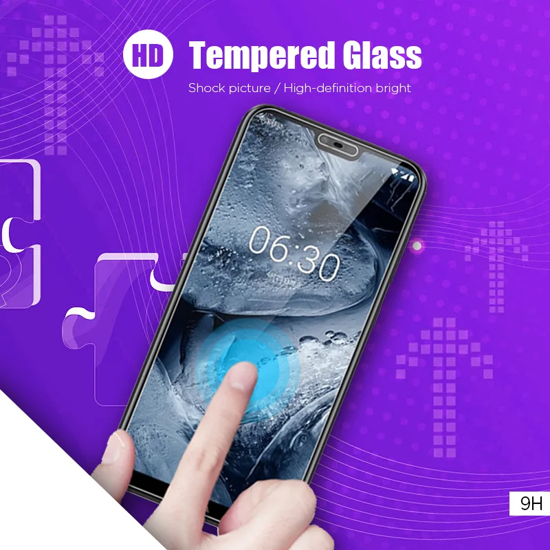Закаленное стекло для Nokia Lumia 520 530 535 630 640 950 HD защитная пленка C1 C2 Tava Tennen C5 Endi защита