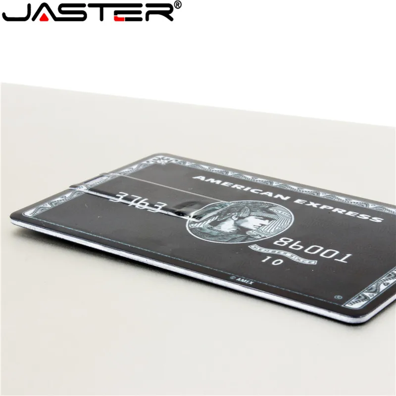 Флэш-накопитель JASTER для кредитной карты USB 8 ГБ 4 16 2 0 флэш-накопитель 32 64 с реальной