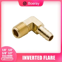 2pcs sae flare tube od 1831614516 and 181438 male npt brass hose fitting forged 90 degree male elbow model49