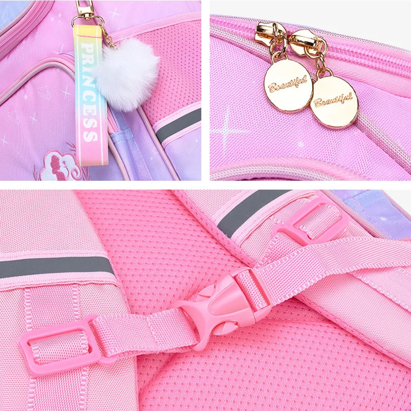 Beautiful Princess Girl Backpacks Light Weight School Bags for Students Big Capacity Children Backpack Kids Bags  Mochilas