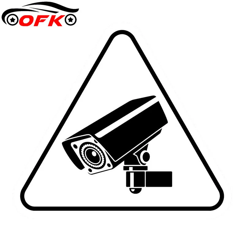 

Car Stickers Decor Motorcycle Decals Cool Warning Sign Camera Tool Decorative Accessories Creative Waterproof PVC,13cm*12cm