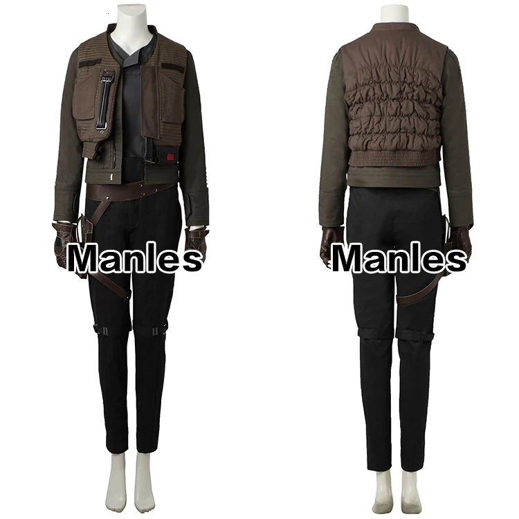Rogue One: A Star Wars Story Costume Jyn Erso, карнавальный костюм на Хэллоуин, карнавальный костюм для взрослых, женский костюм, киноодежда любого размера