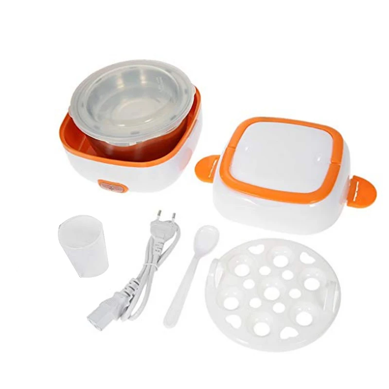 Multifunctional Electric Lunch Box Mini Rice Cooker Portable Food Heating Steamer Heat Preservation Thermostat Box(EU Plug | Дом и сад