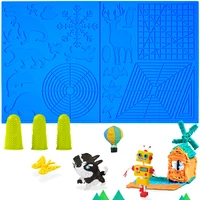 3d printing pen silicone design mat with 3 finger protectors template drawing tools silicone pad drawing tools for kids adults