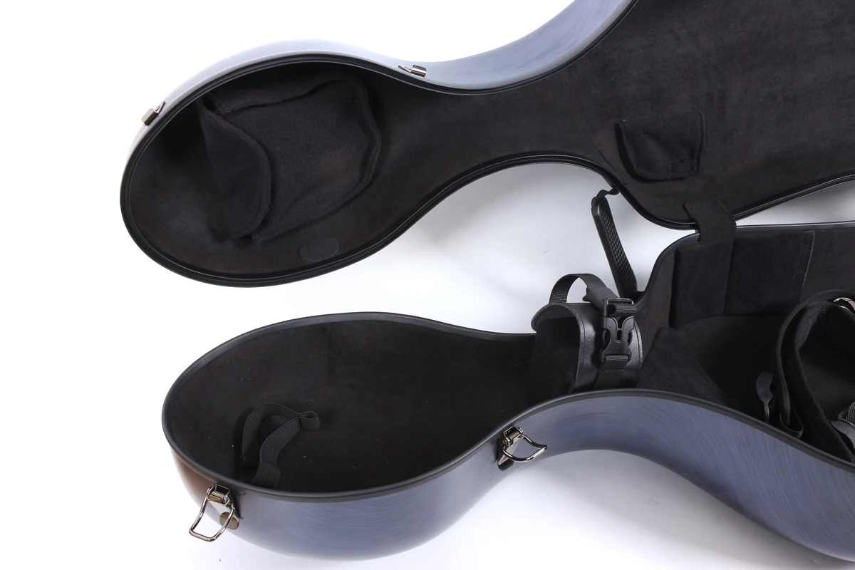 3/4 Виолончель чехол из углеродного волокна синяя Защитная переносная