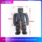 3D-печать 18DOF RC Роботизированный человекоидный робот с беспроводным управлением ler Kit Micro Servo Control Drive Board DIY для Arduino