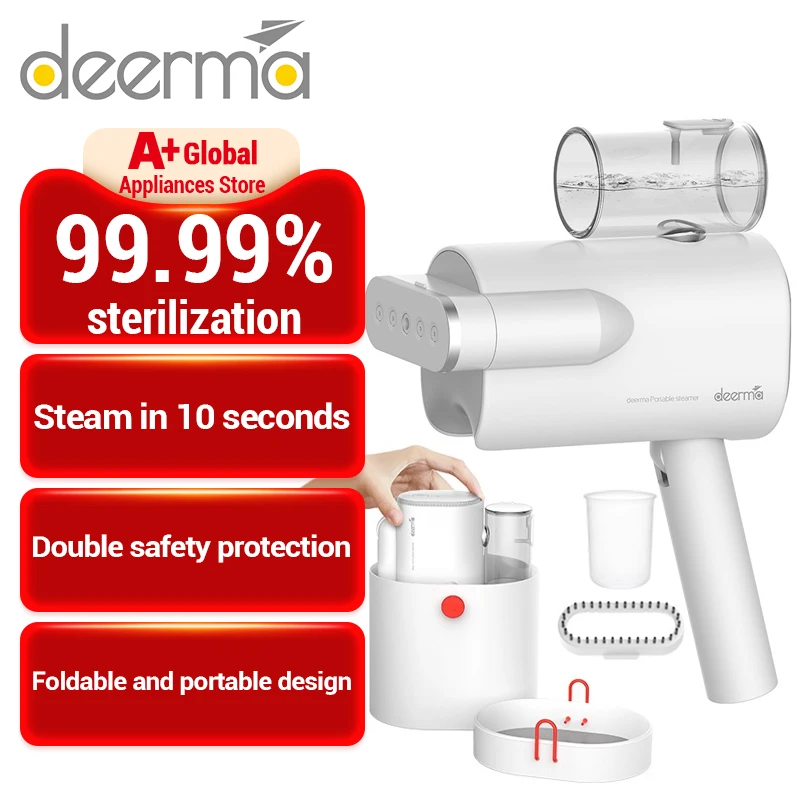 

Deerma HS007 Garment Steamer Global version Eu Plug Handheld Household Wrinkle Remover Steam Iron For Clothes Hanging Machine