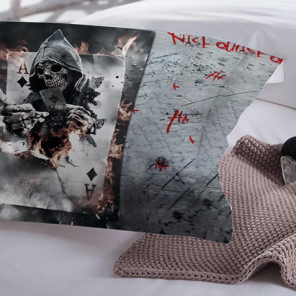 Комплект постельного белья с 3d изображением черепа роскошный комплект