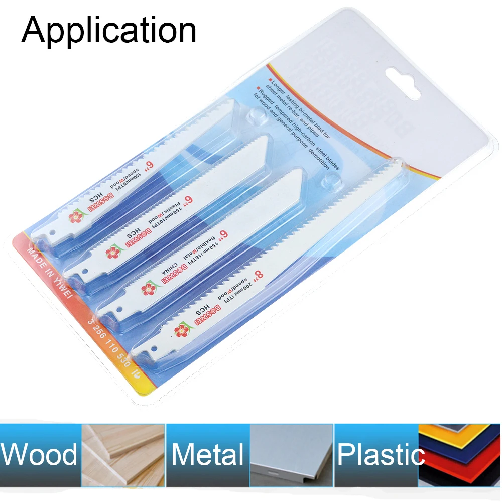 Набор лезвий для сабельной пилы комплект из 10 резцов резки дерева и металла |