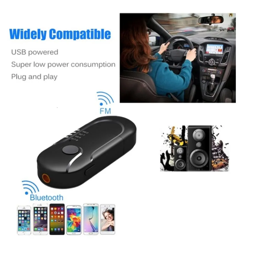 fm-трансмиттер с USB питанием Bluetooth Автомобильный Auxz аудио плеер TF музыкальный адаптер беспроводной приемник для гарнитуры автомобильный fm-модулятор