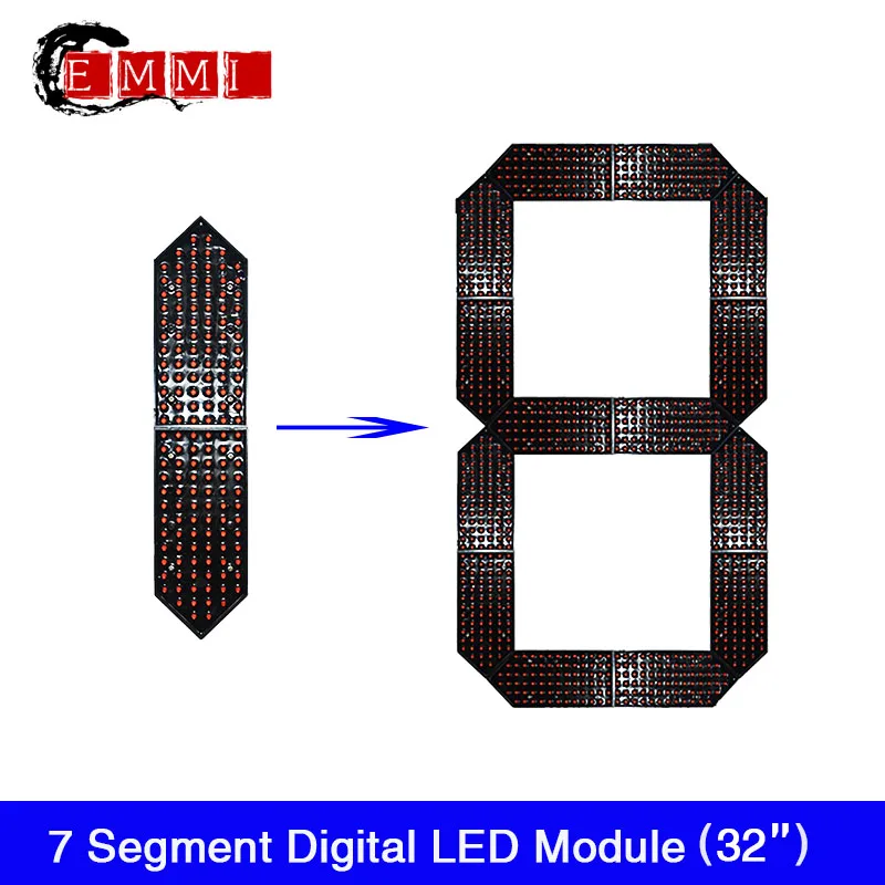 Уличный 7 семисегментный светодиодный цифровой номер 4 шт./лот 32 дюйма красный