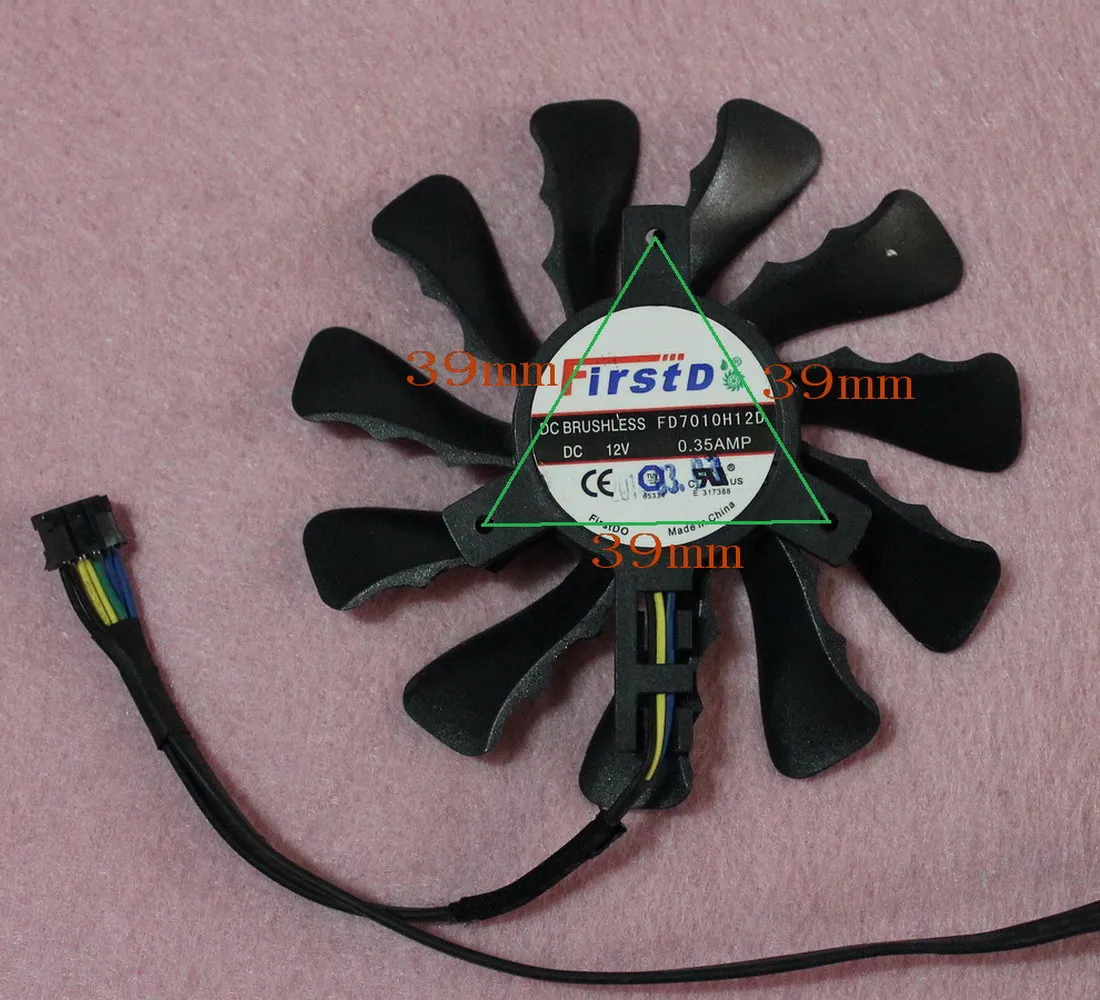 Сменная видеокарта с двумя вентиляторами R215 85 мм FD7010H12D 40 0 35 А 4 контакта для IceQX2 R9