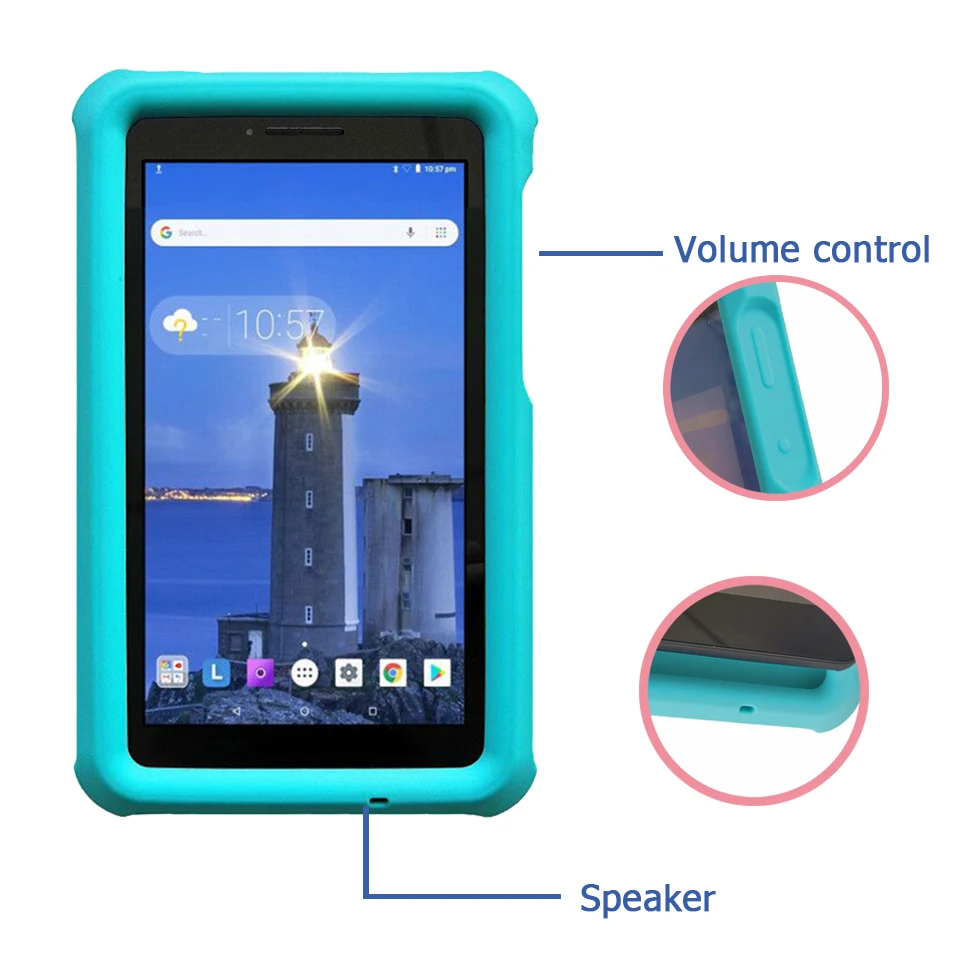 Прыгающий чехол для планшета Lenovo Tab E7 Приятная на ощупь Силиконовый прочный Чехол