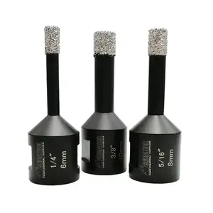 3 шт.компл. ВАКУУМНОЙ ПАЙКИ DIAMOND сухой бурения Биты диаметр 6 мм + 8 мм + 10 мм (14 