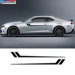 Гоночные спортивные полосы автомобиля Наклейка на талию Авто кузов дверь боковой Декор виниловые наклейки для Chevrolet Camaro RS LS SS LT 2010-2018