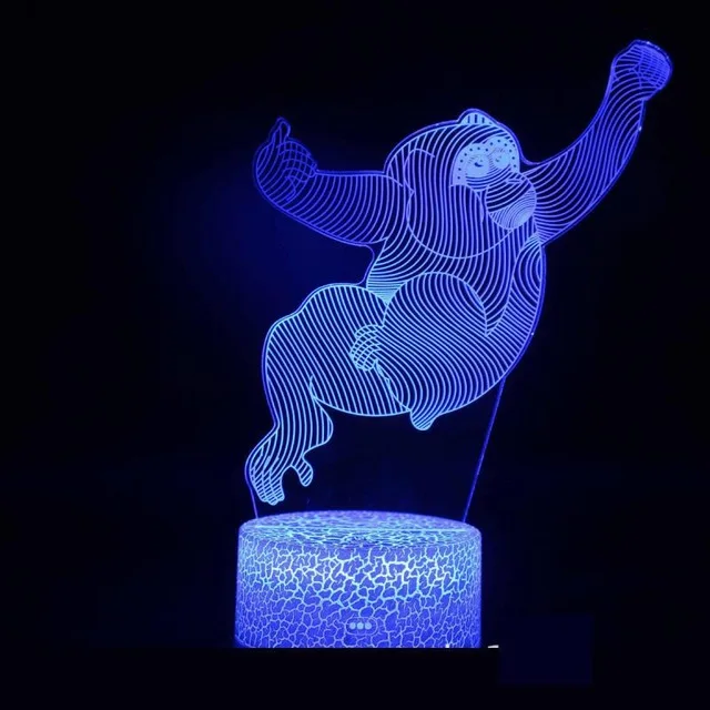 Китайский Зодиак 3D светодиодная лампа 7 цветов Изменение USB 3d светодиодный светильник для ребенка спящий ночной Светильник детский праздничный подарок для подруги - Испускаемый цвет: 7 Colors Changeable