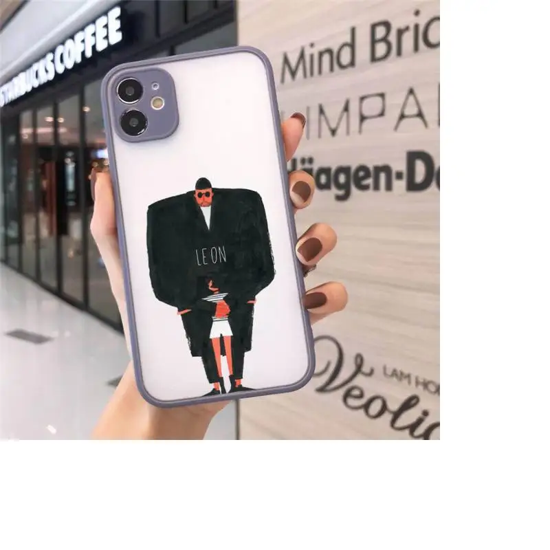 

Killer Leon Uncle Girl Phone Case matte transparent For gray iPhone 7 8 x xs xr 11 12 pro plus max mini Funda Clear