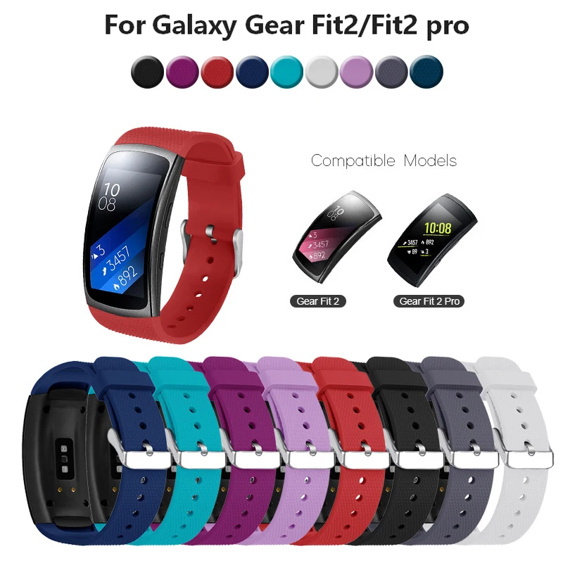 L/S смарт часы ремешок для часов samsung gear fit2 Pro силиконовый наручных с зубчатой