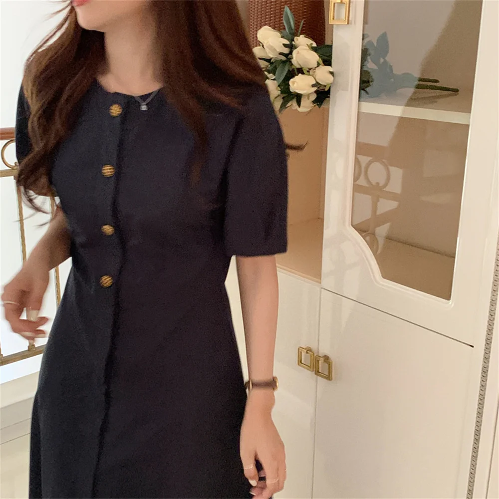 Новинка 2021 французское летнее элегантное приталенное женское ретро платье HziriP