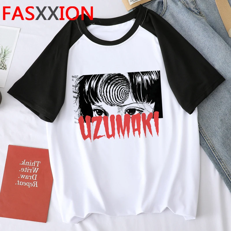 Футболка мужская Junji Ito винтажная хлопковая рубашка с короткими рукавами