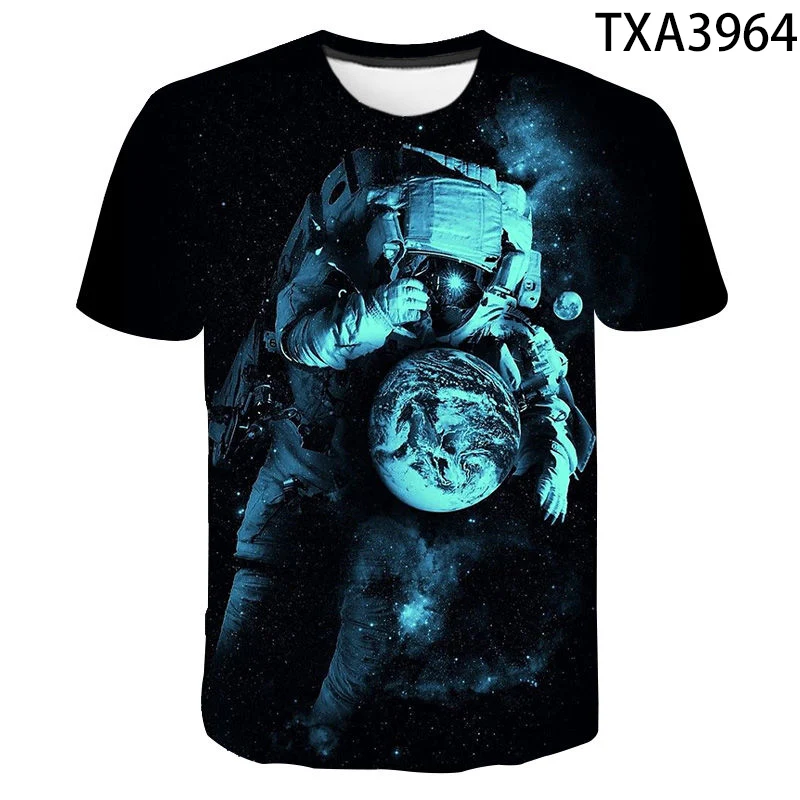 

Funny Universe Planet Space Galaxy Astronaut 3D T shirt Men Women Children Moon Print Star Sky Boy Girl Kids Fashion Tops Tees