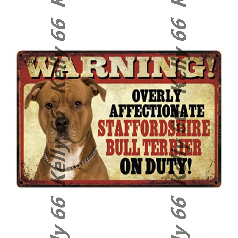 [Kelly66] жестяной плакат с животными собакой пуделем чоком лабрадором боксером
