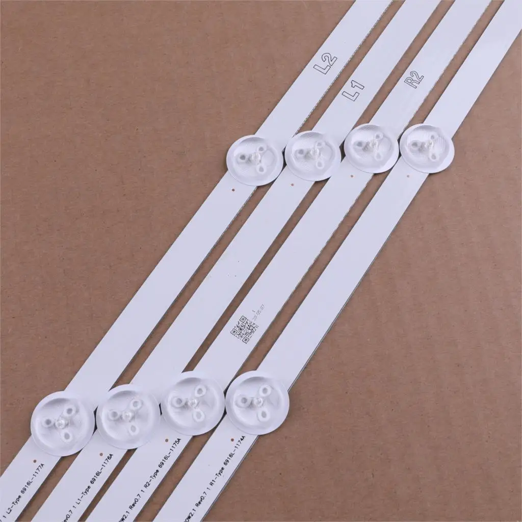 (New original) Kit 12 PCS LED backlight strip for LG 47LN 47LA620S 47LN5400 6916L-1174A 6916L-1175A 6916L-1176A 6916L-1177A | Освещение