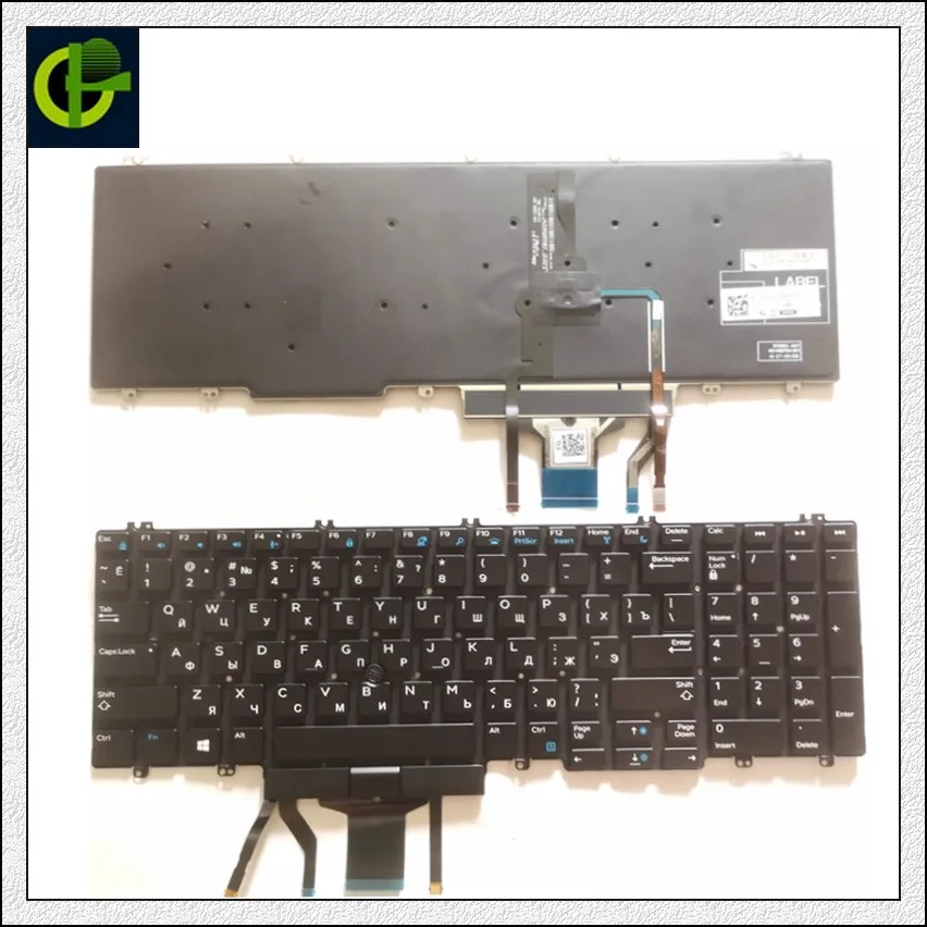 Русская Оригинальная клавиатура с подсветкой для ноутбука Dell Precision 3500 3501 3540 3541
