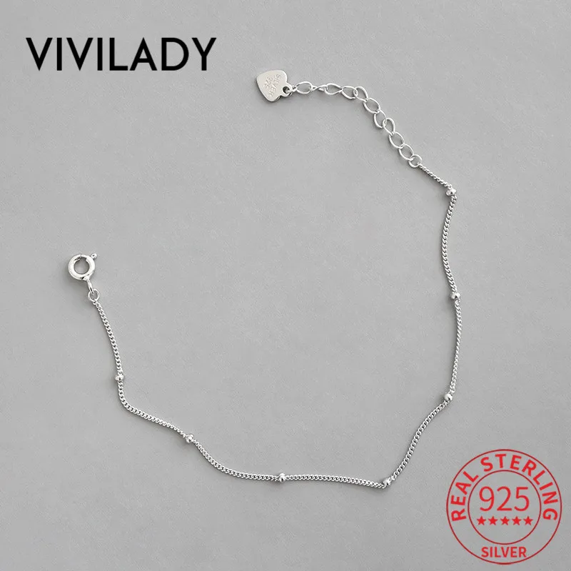 VIVILADY Настоящее серебро 925 пробы женский очаровательный браслет шикарный